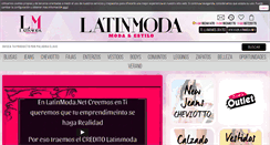 Desktop Screenshot of latinmoda.net