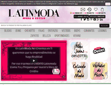 Tablet Screenshot of latinmoda.net
